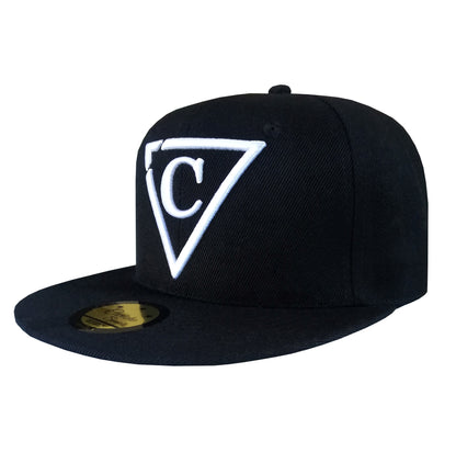 Purple Monster Cat Snapback - Black - Capiche Caps Snapback