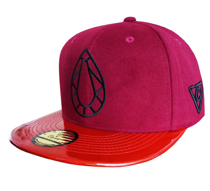 Ruby - Red Fleece/Red Holographic - Capiche Caps Holographic