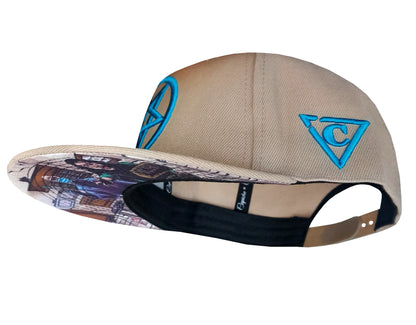 Cursed Dentist Snapback - Beige - Capiche Caps Snapback