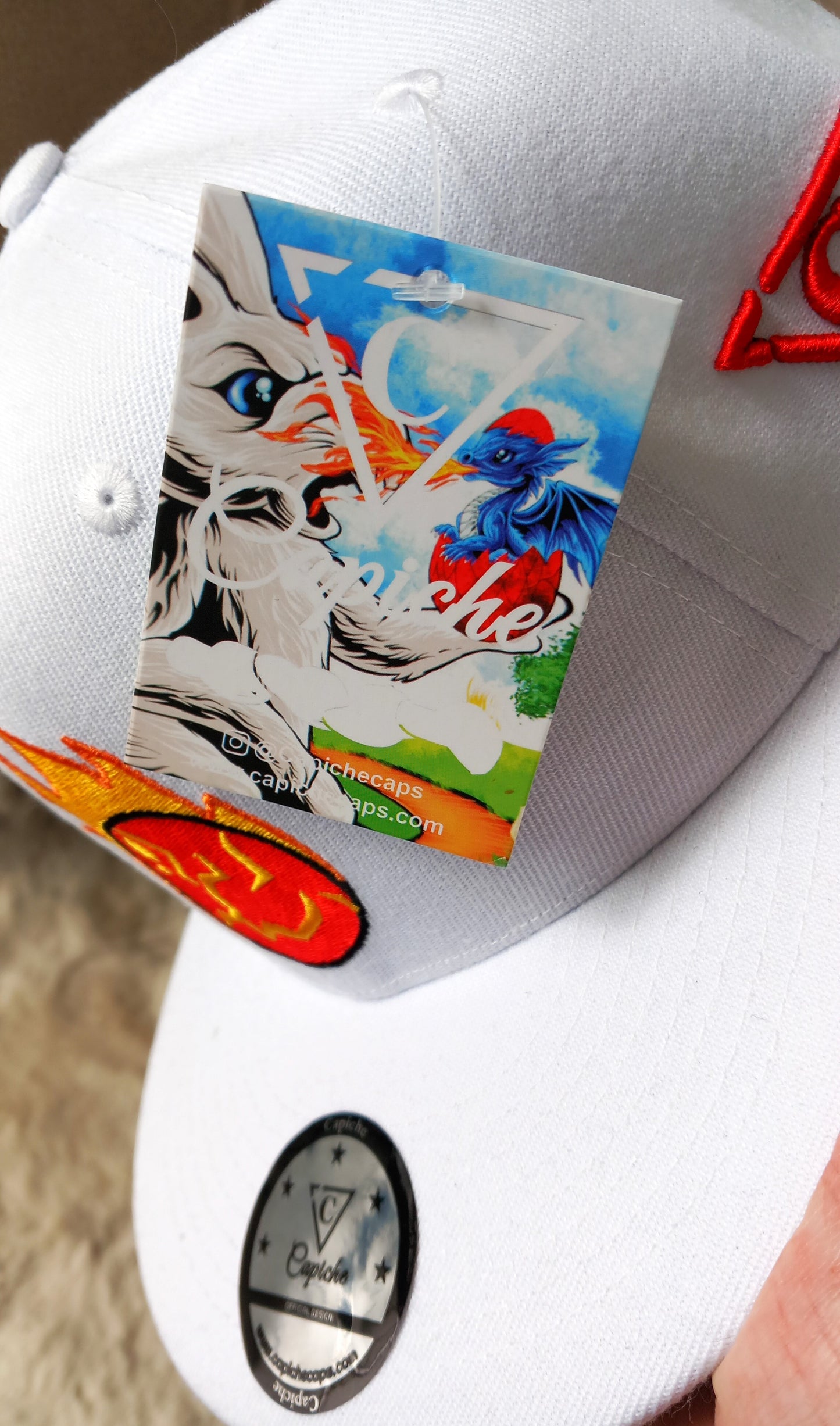 Wrong Egg Snapback Limited Editon - White - Capiche Caps Limited Edition