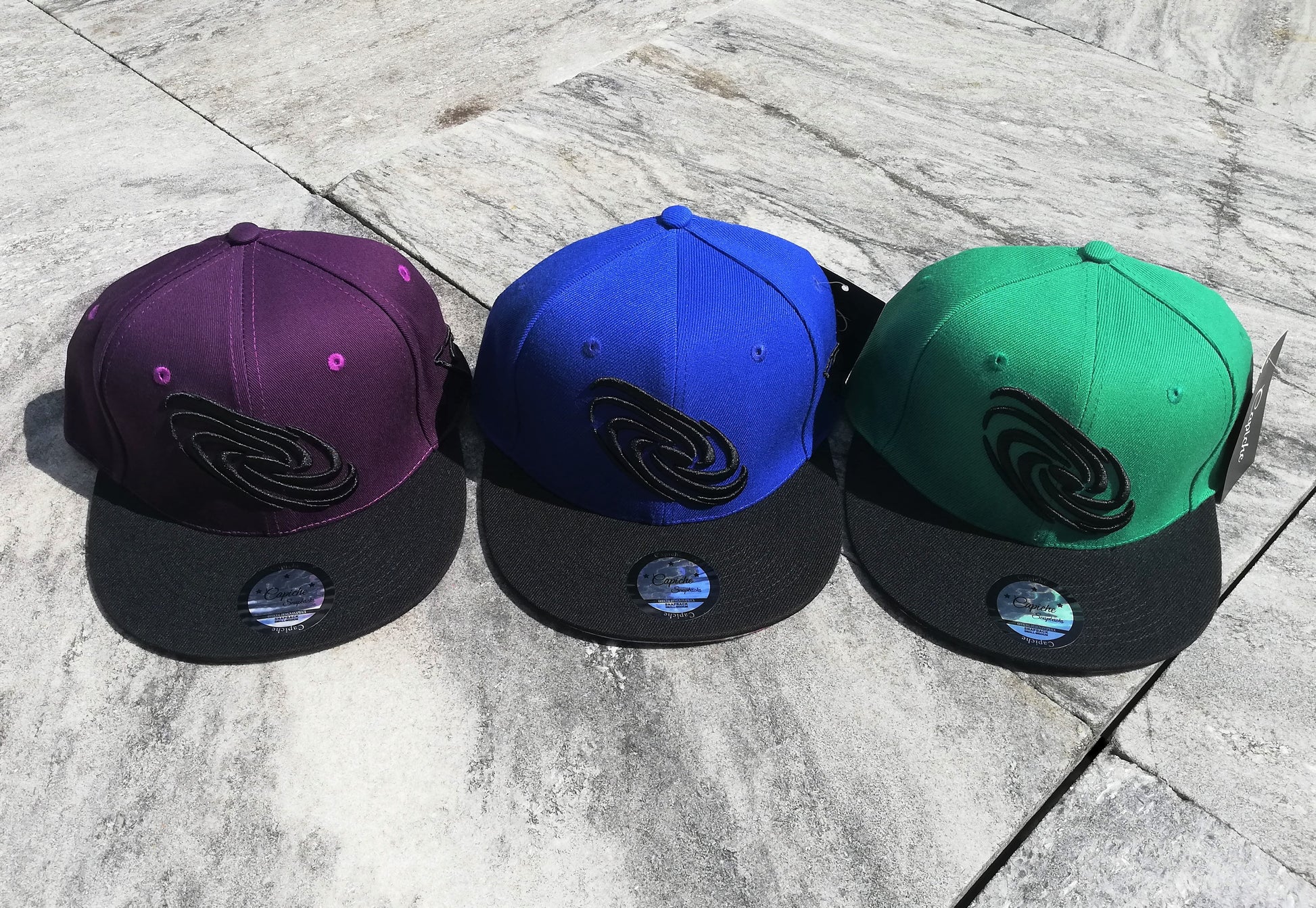 Green Galaxy Snapback - Capiche Caps Galaxy