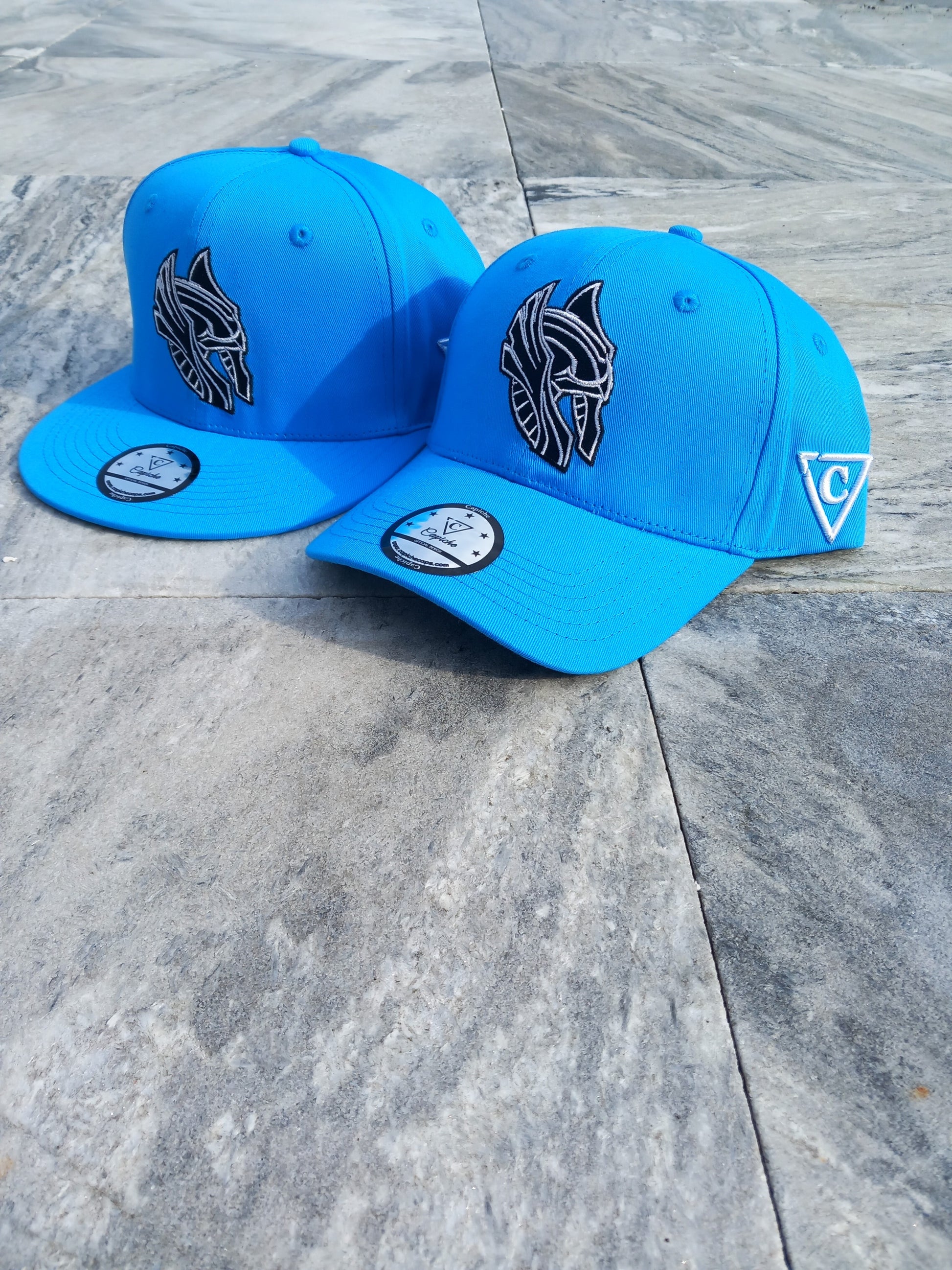 Njord Snapback - Blue - Capiche Caps Norse Mythology