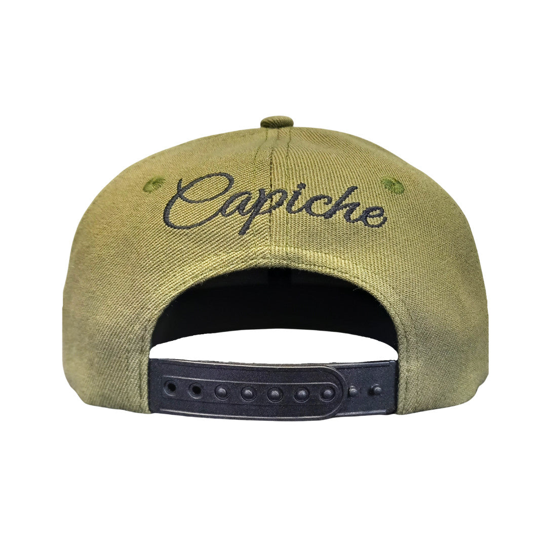 Mighty Eagle Snapback Child Size - Green/Black - Capiche Caps Black