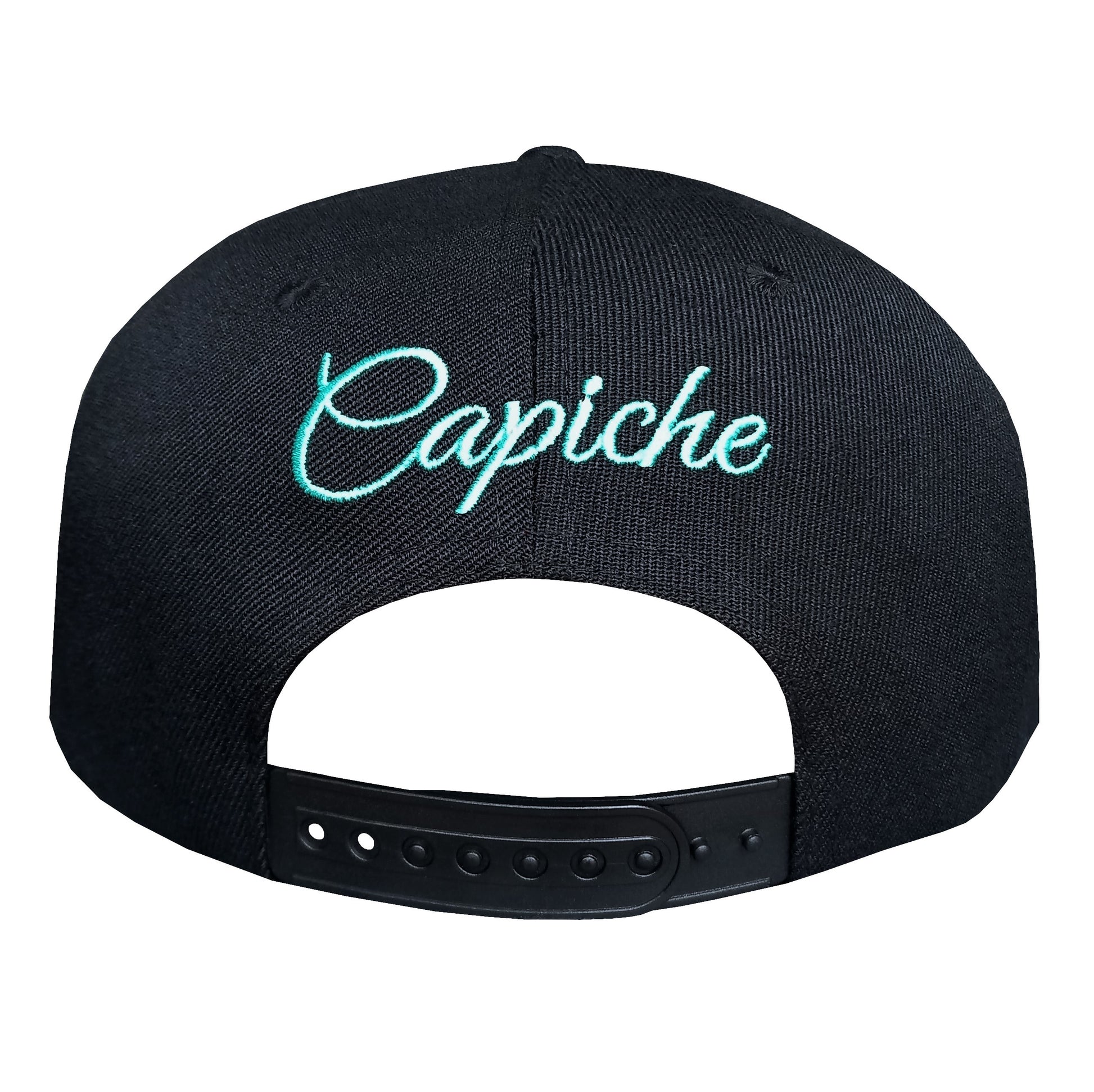 Anna Scary x Capiche Collab Snapback - Black/Mint - Capiche Caps Black