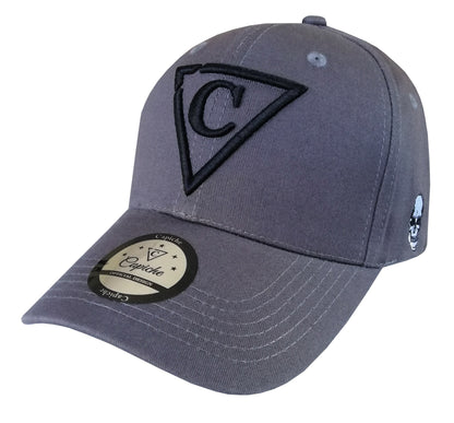 Dead Gang Curved Baseball Cap - Grey - Capiche Caps Curved Cap