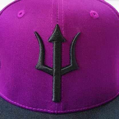 Medusa Snapback - Purple/Black - Capiche Caps Purple