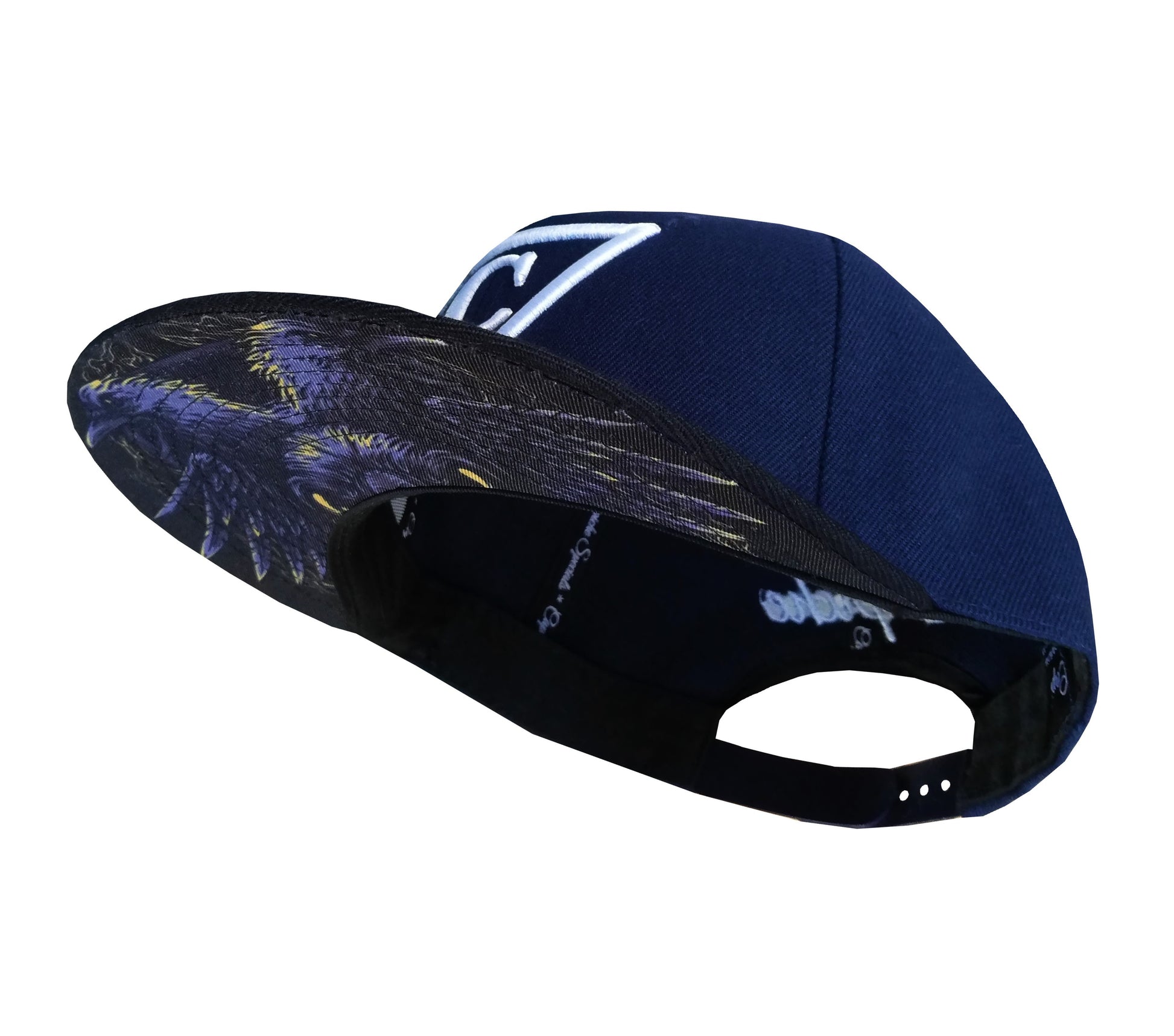 Crow Clan Snapback - Dark Blue/Black - Capiche Caps Special