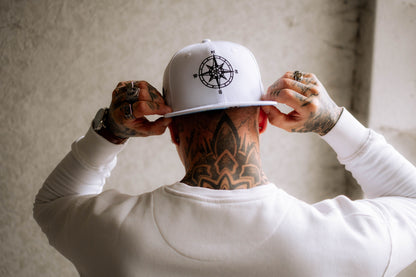 Treasure Map Snapback - White - Capiche Caps Pirates