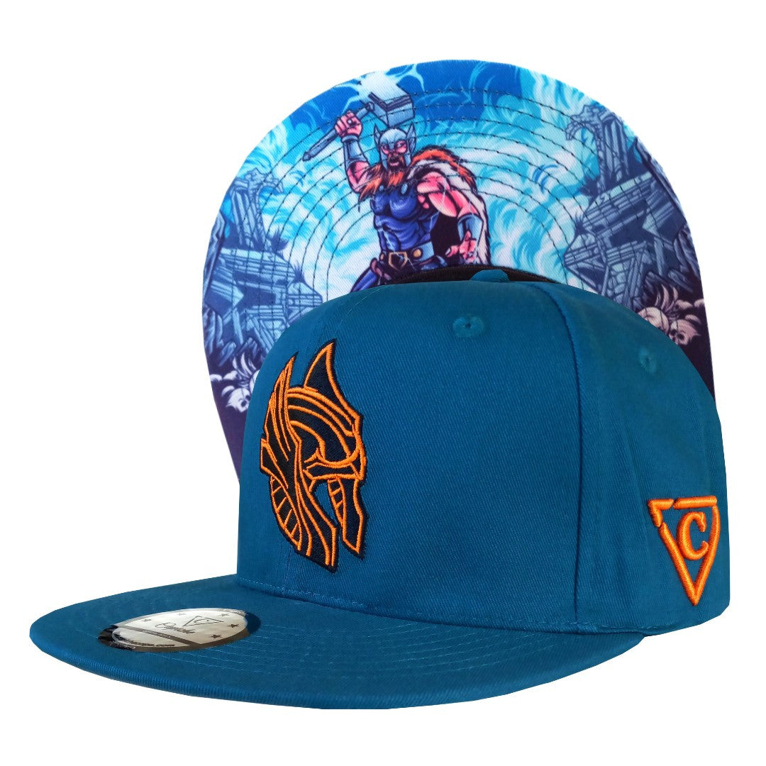 Thor Snapback - Blue - Capiche Caps Norse Mythology