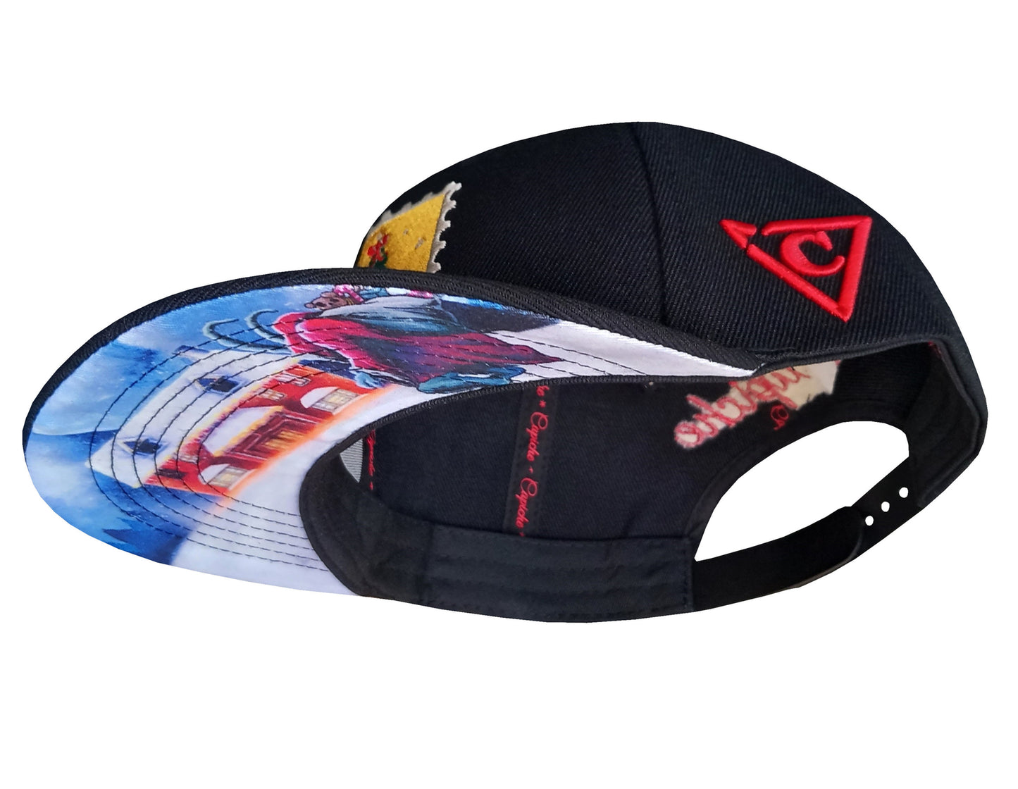 Christmas Creature Snapback Child Size - Black - Capiche Caps Black