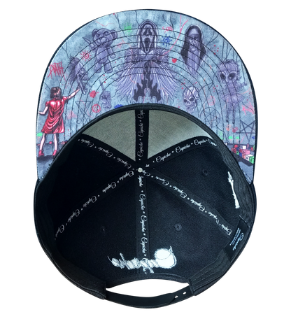 Wall Drawing Snapback - Black - Capiche Caps Black