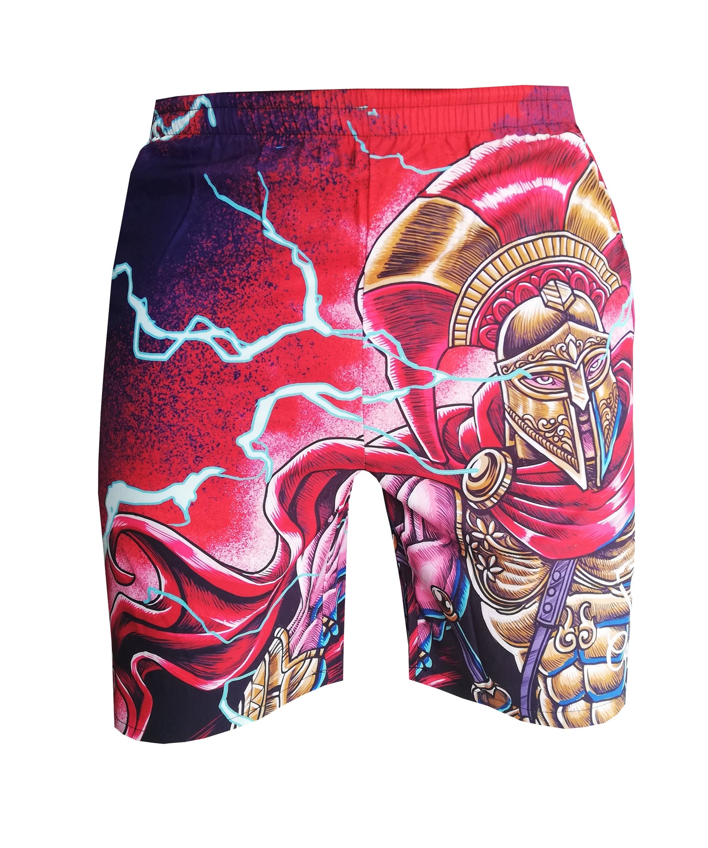 Athenian Hoplite Swim Short - Red - Capiche Caps Swimming shorts