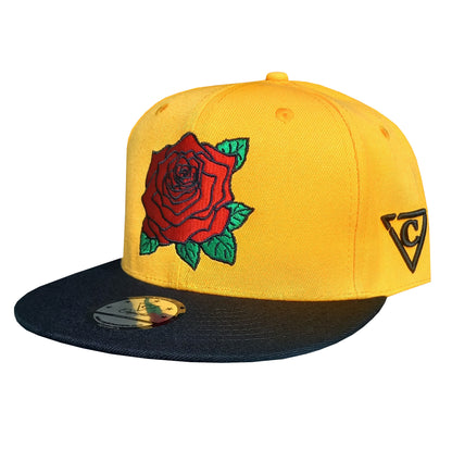 Day Of The Dead 2 Snapback - Yellow - Capiche Caps Snapback