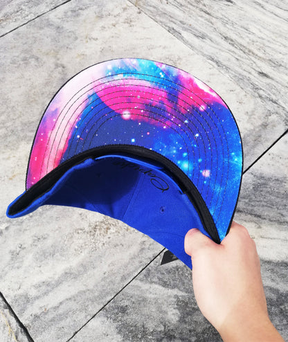 Blue Galaxy Snapback - Capiche Caps Galaxy