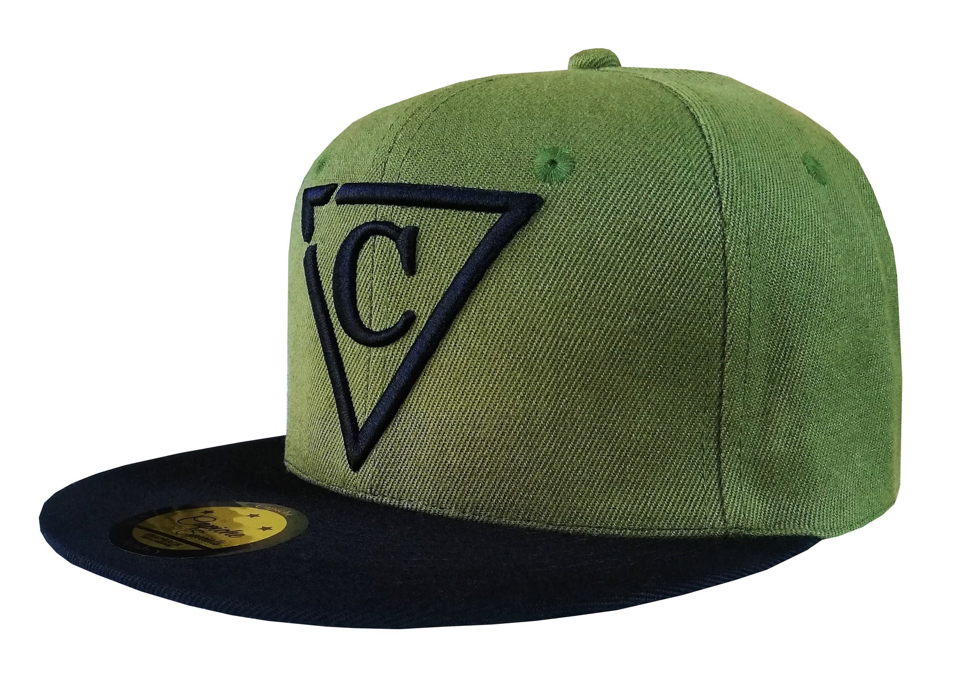 Mighty Eagle Snapback - Green/Black - Capiche Caps Special