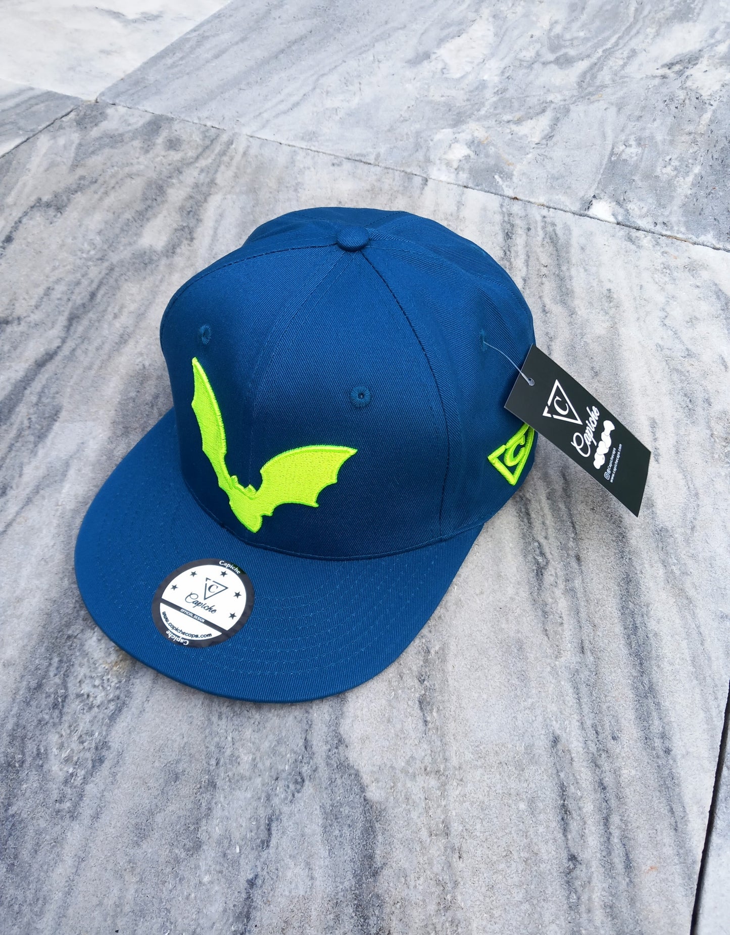 Gargoyle Snapback - Blue - Capiche Caps Snapback