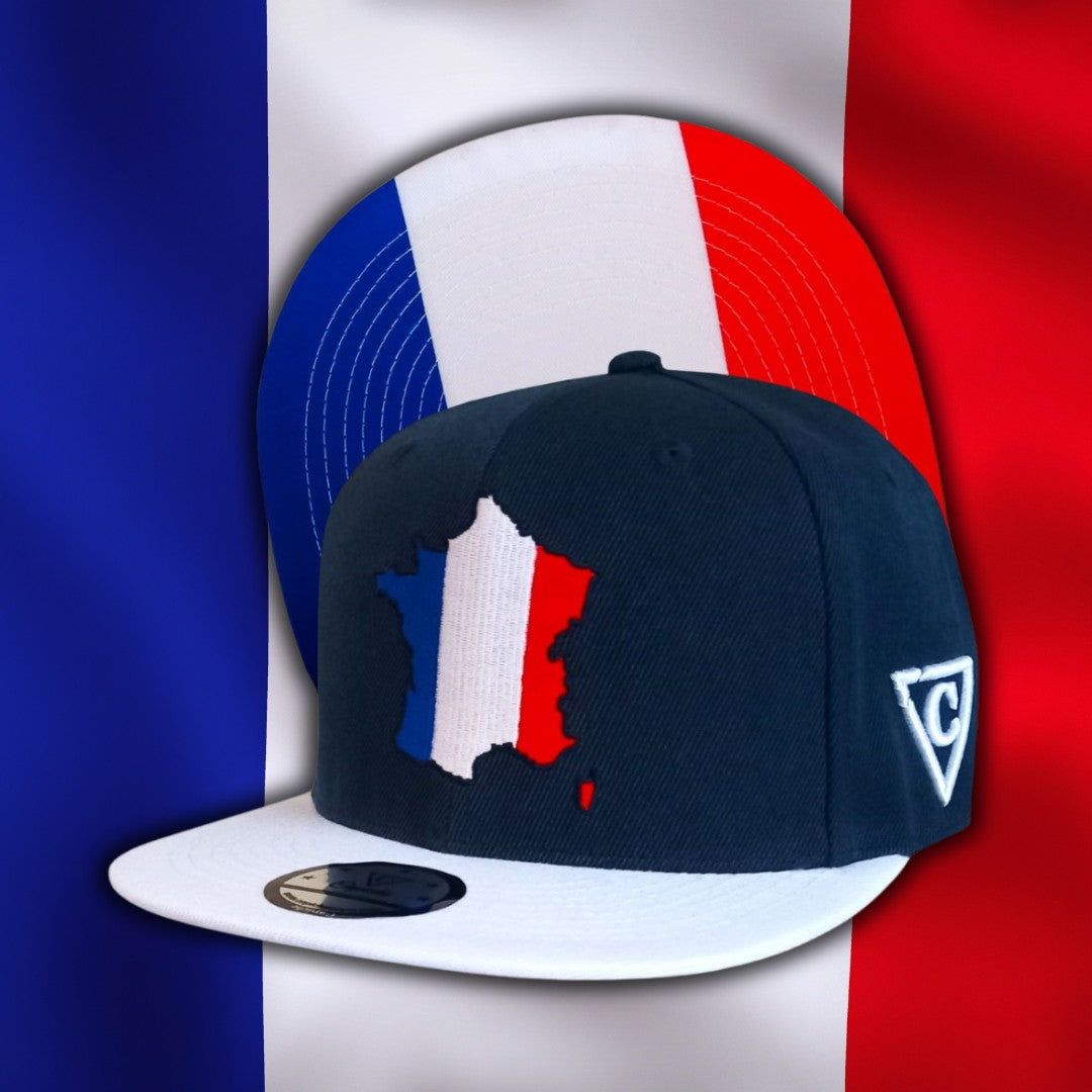 European Championship France Dark Blue Snapback Baseball Cap (1).jpg