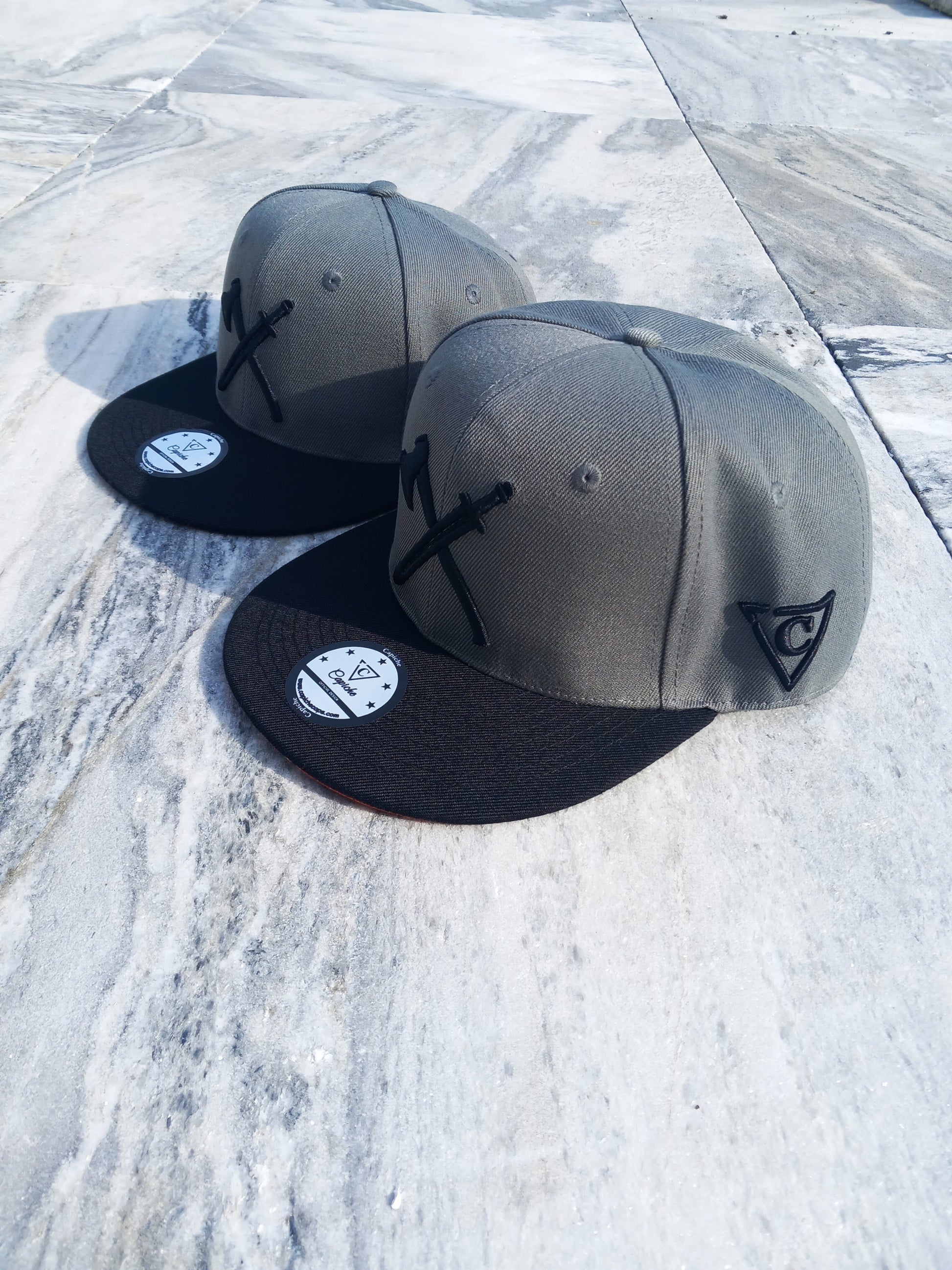 Viking Snapback Child Size - Grey - Capiche Caps Black