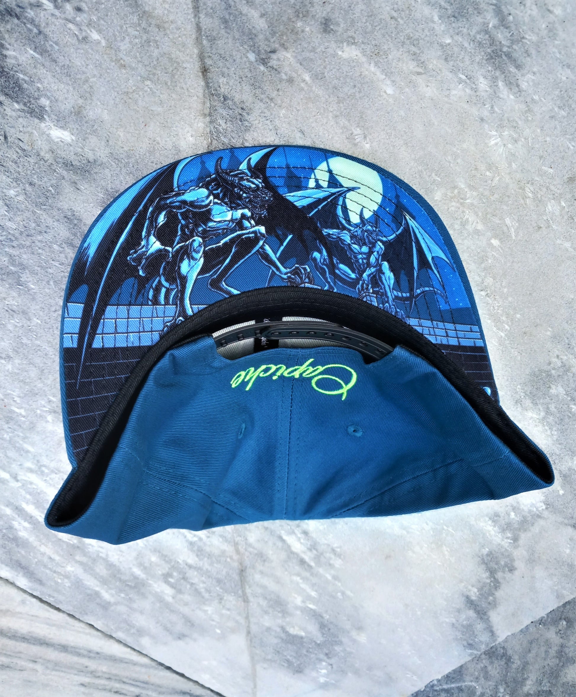 Gargoyle Snapback - Blue - Capiche Caps Snapback