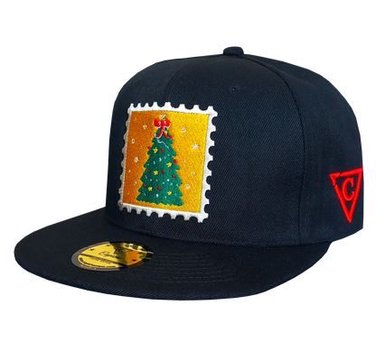 Christmas Creature Snapback - Black - Capiche Caps Black