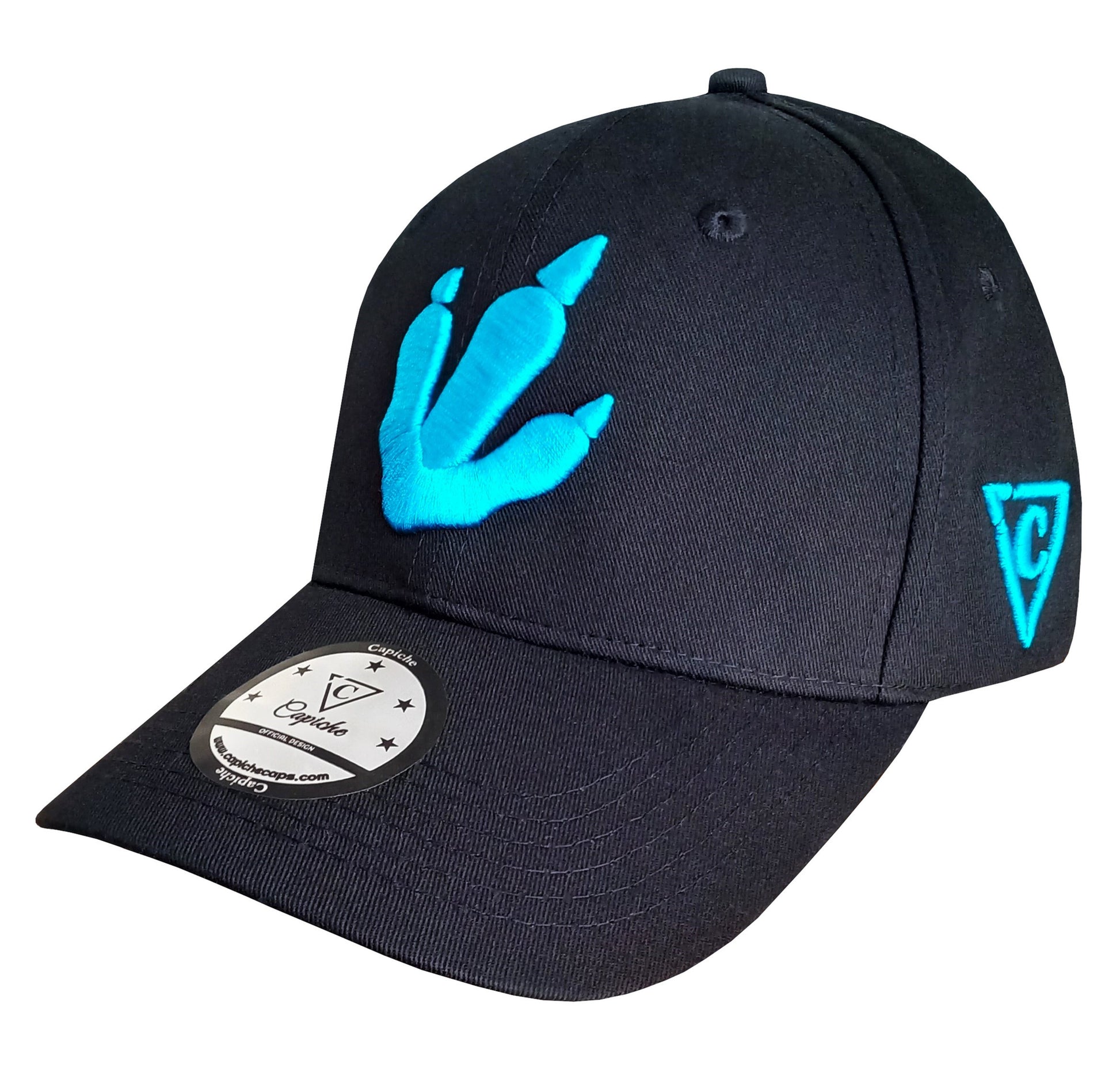 Dunkleosteus Curved Cap - Black - Capiche Caps Black