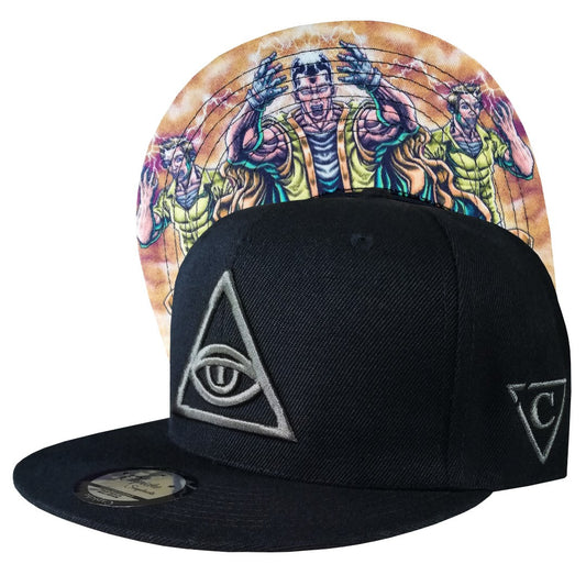 Telepathy Snapback - Black - Capiche Caps Snapback