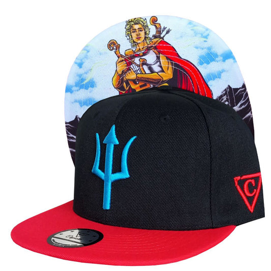 Apollo Snapback - Black/Red - Capiche Caps Black