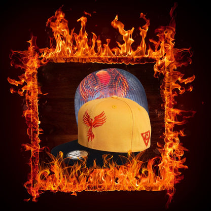 Phoenix Snapback - Yellow/Black - Capiche Caps Black