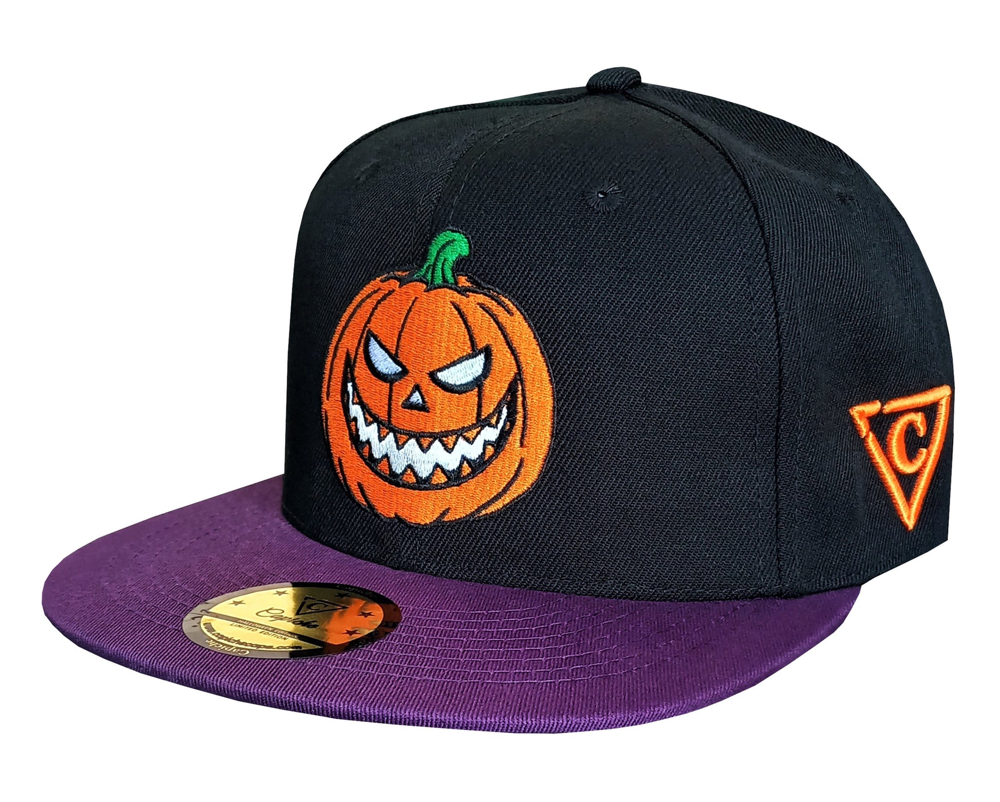 LIMITED Halloween 2023 Snapback - Black/Purple - Capiche Caps Purple