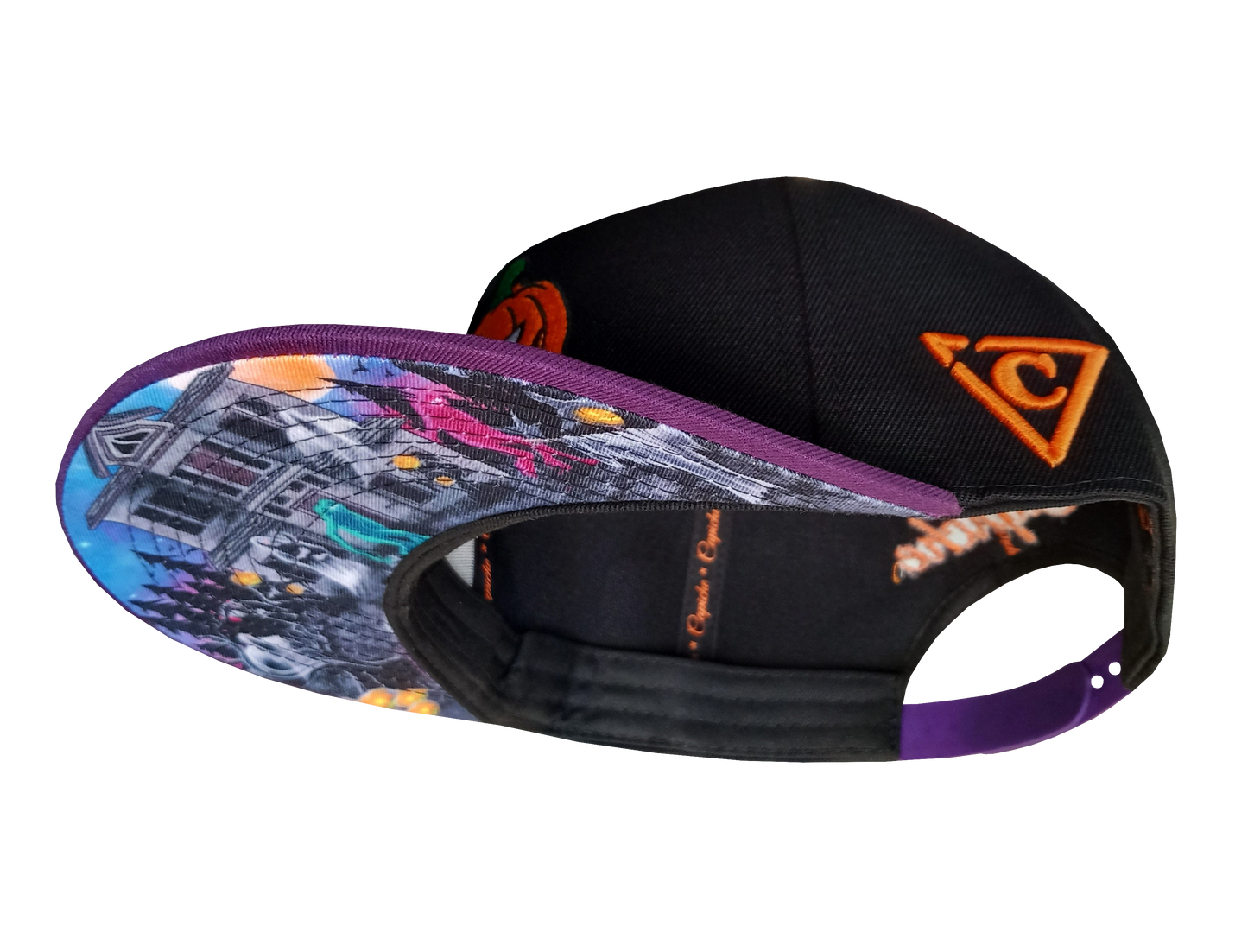 LIMITED Halloween 2023 Snapback - Black/Purple - Capiche Caps Purple