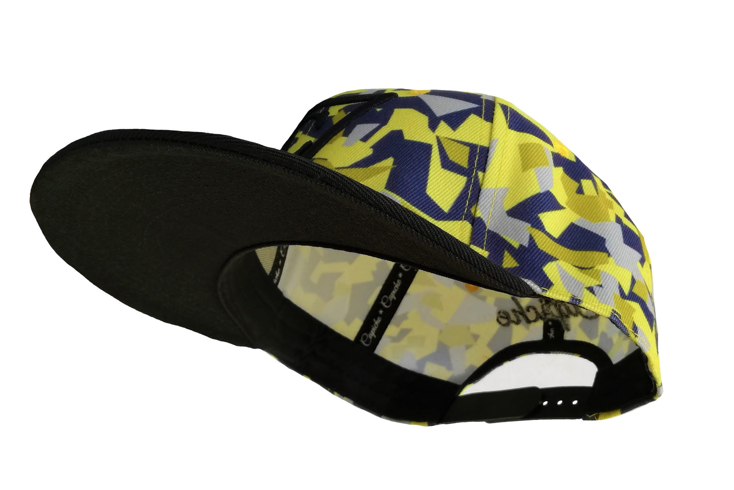 Yellow Polygon Snapback - Capiche Caps Black