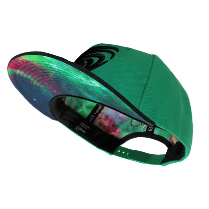 Green Galaxy Snapback - Capiche Caps Galaxy