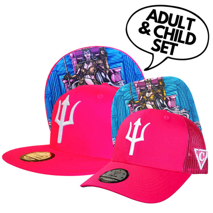 DAD&CHILD Set Hera - Pink - Capiche Caps Snapback