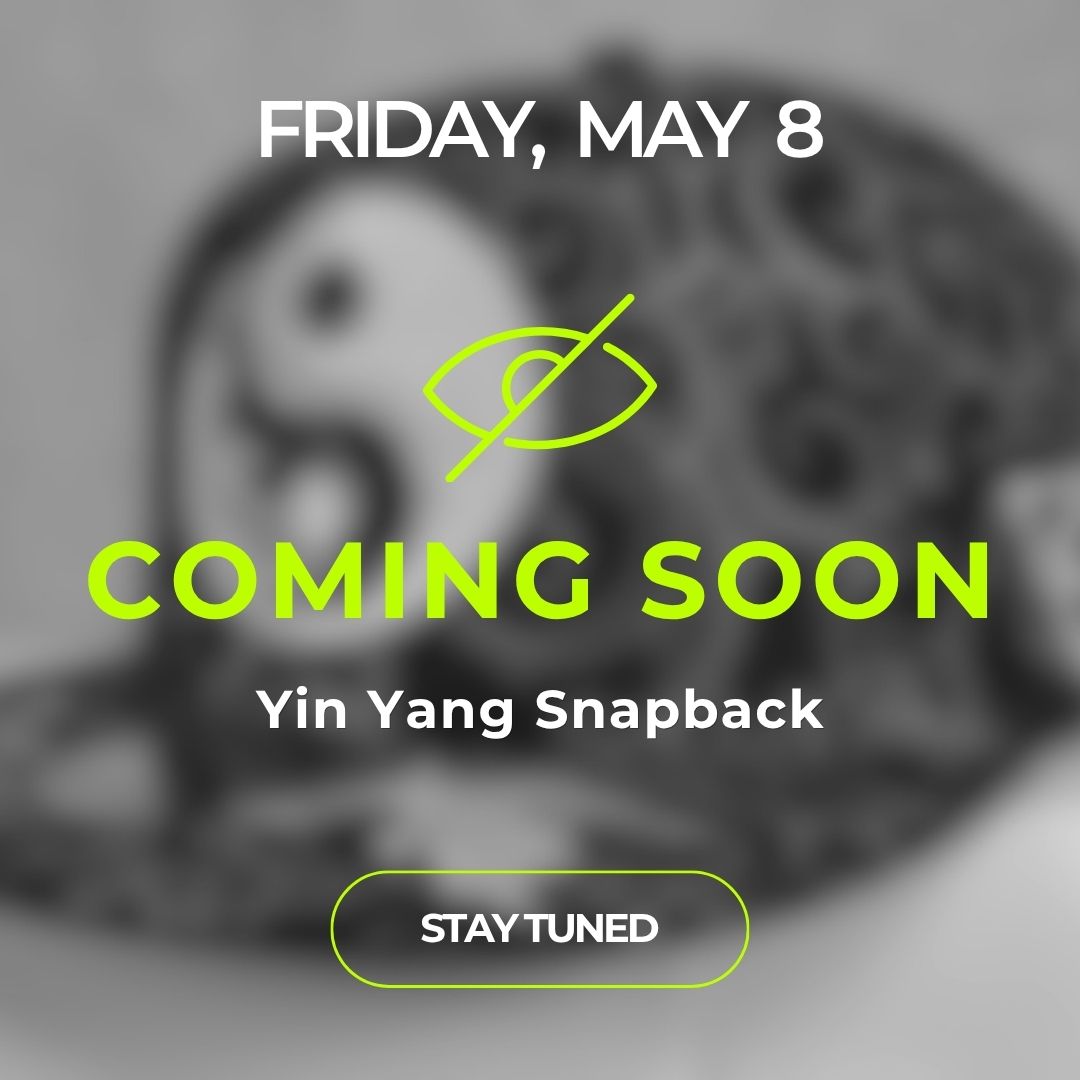 [MAY 8] Yin Yang Snapback - Black/White Pattern